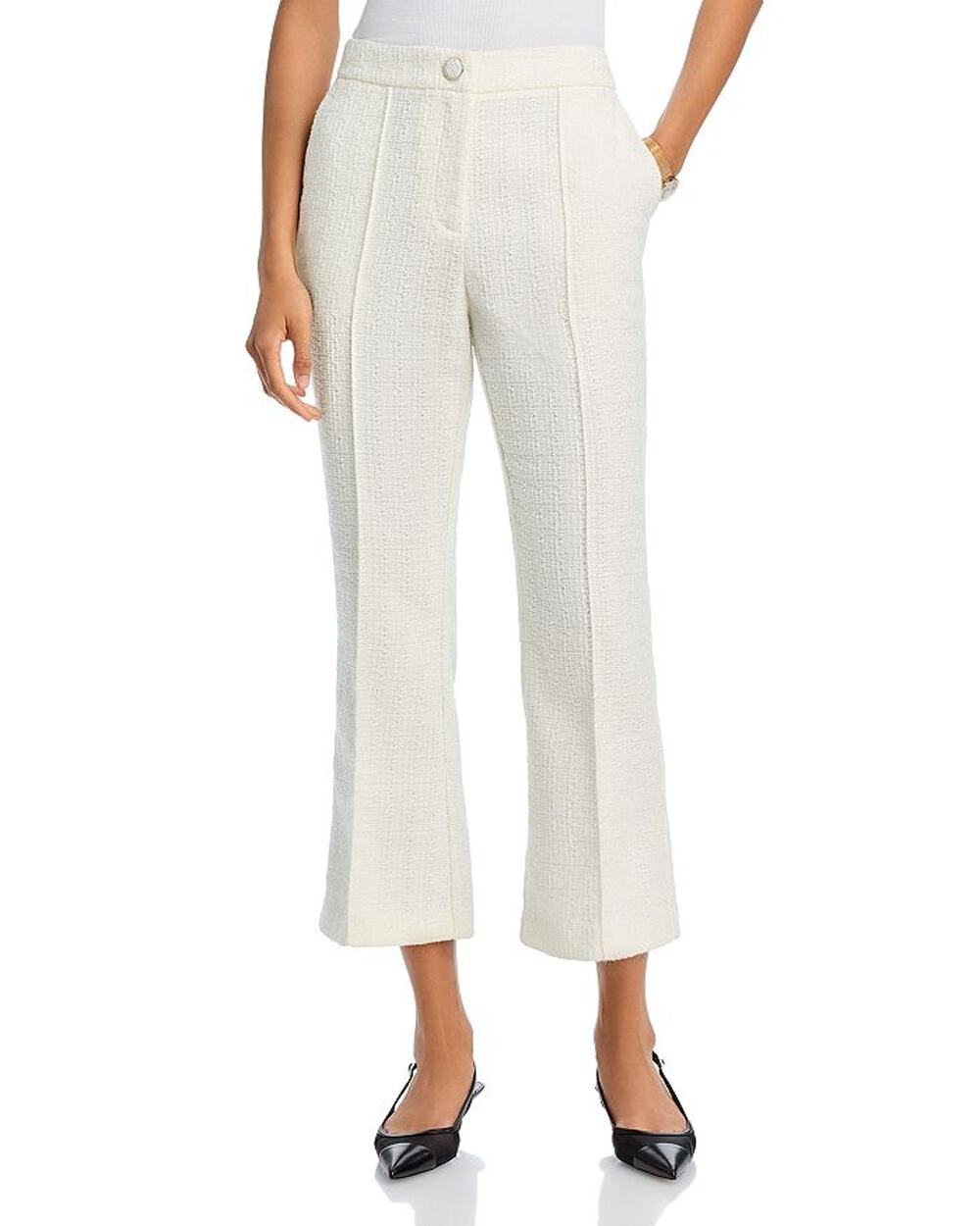 Milly Boucle Cream Betsy Pants Size 2